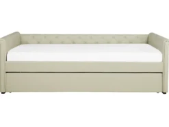 Udtræksseng LIBOURNE 80 x 200 cm Beige
