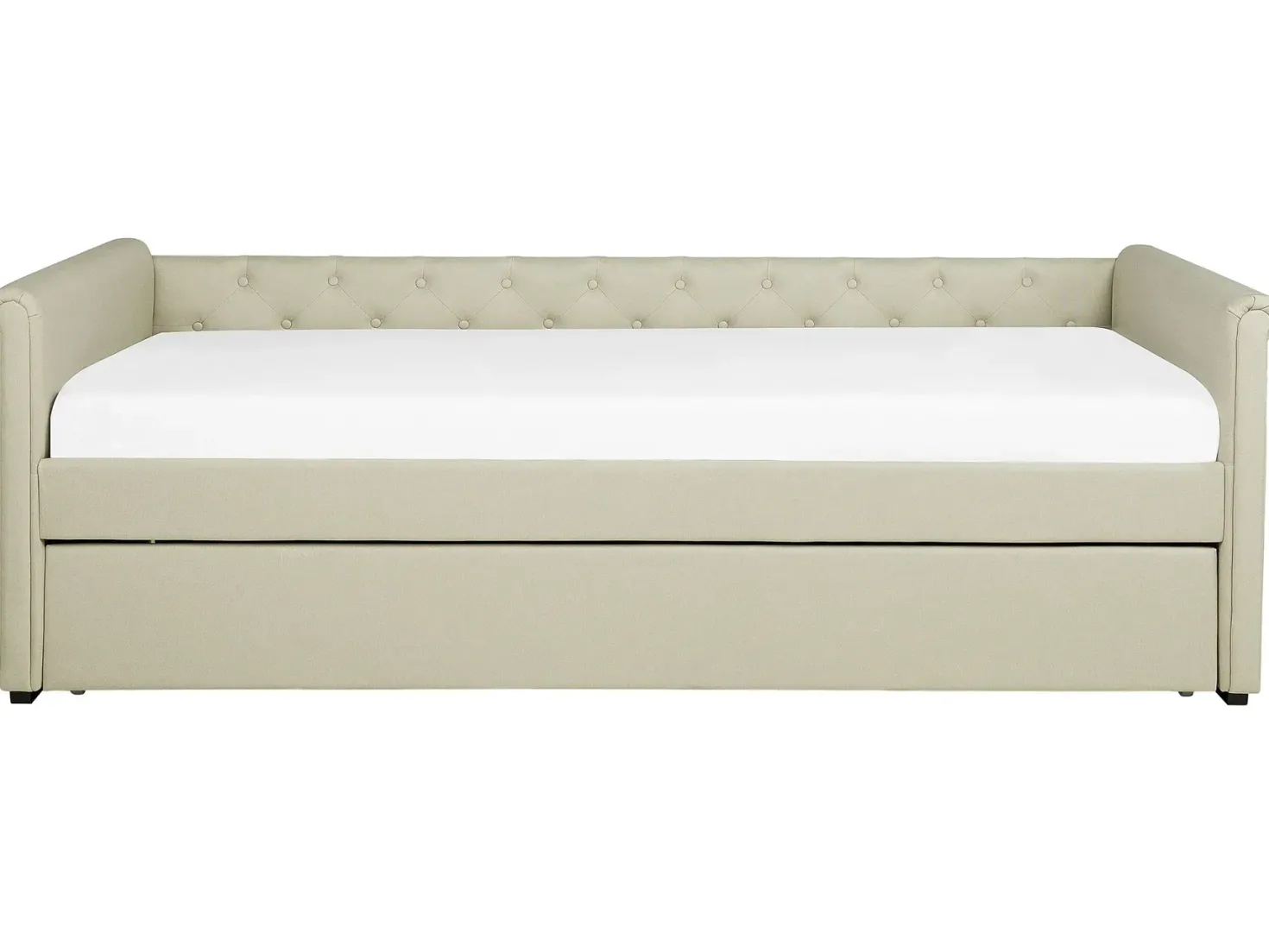Udtræksseng LIBOURNE 80 x 200 cm Beige