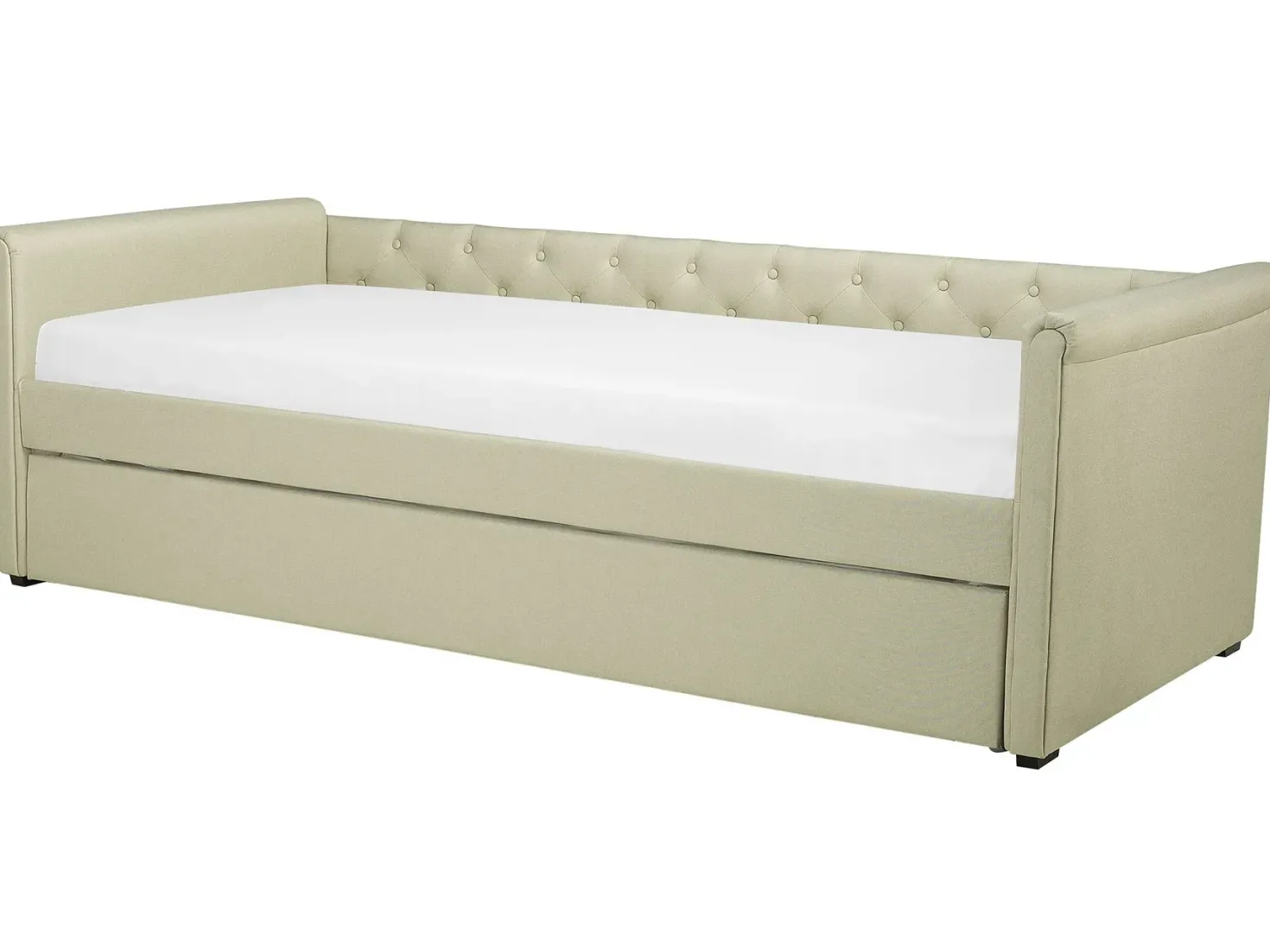 Udtræksseng LIBOURNE 80 x 200 cm Beige