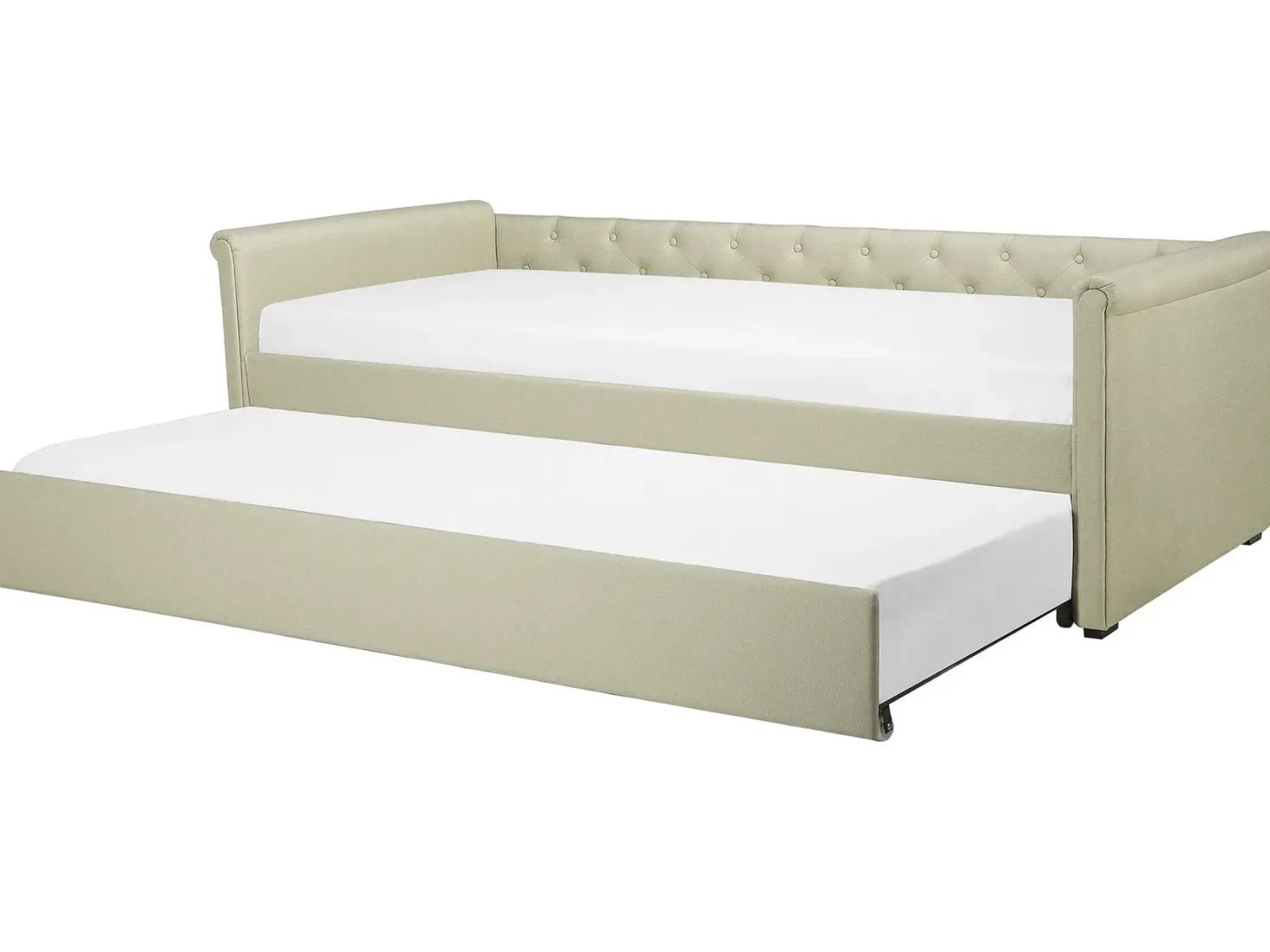 Udtræksseng LIBOURNE 80 x 200 cm Beige