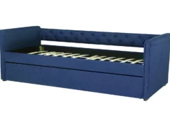 Udtræksseng LIBOURNE 80 x 200 cm Navy Blå