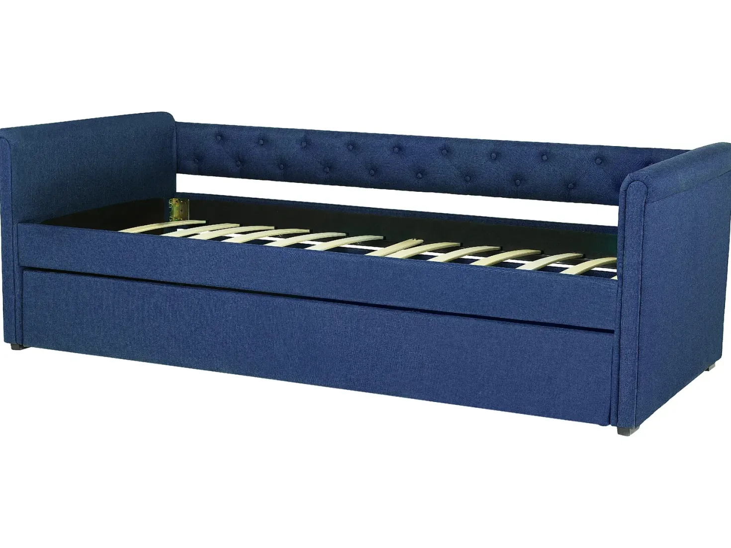 Udtræksseng LIBOURNE 80 x 200 cm Navy Blå