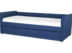 Udtræksseng LIBOURNE 80 x 200 cm Navy Blå
