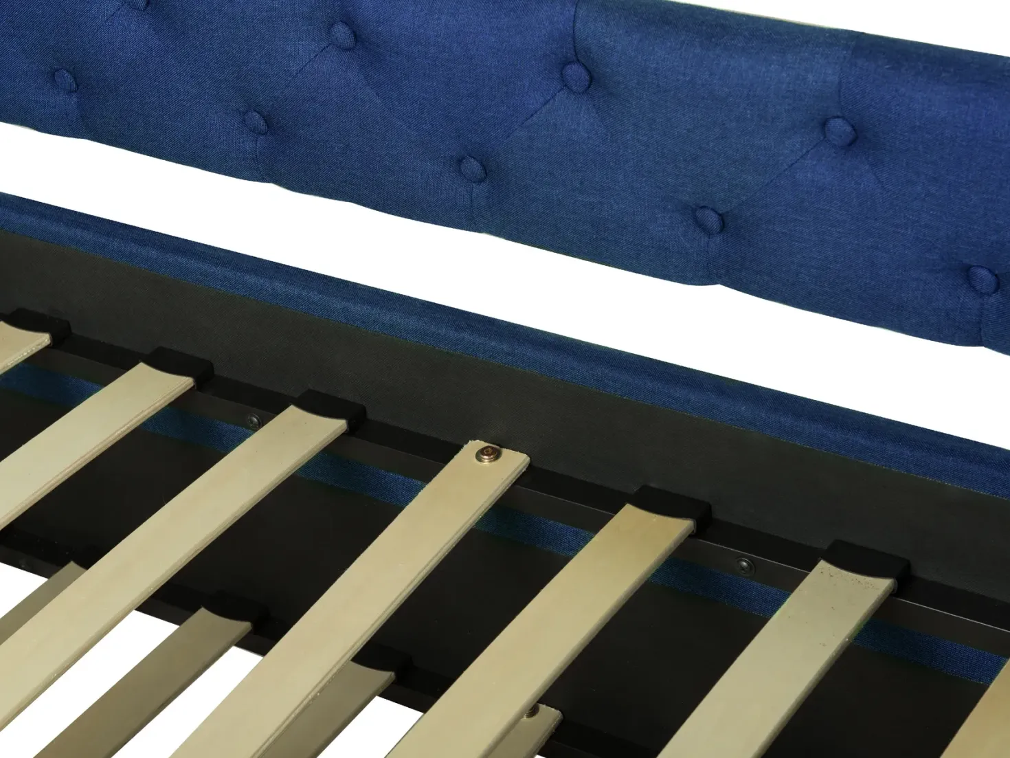 Udtræksseng LIBOURNE 80 x 200 cm Navy Blå