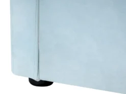 Udtræksseng Velour EYBURIE 90 x 200 cm Himmelblå