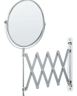 Udvideligt makeup-spejl til væggen YVELINES 57 cm 36 cm Metal Sølv