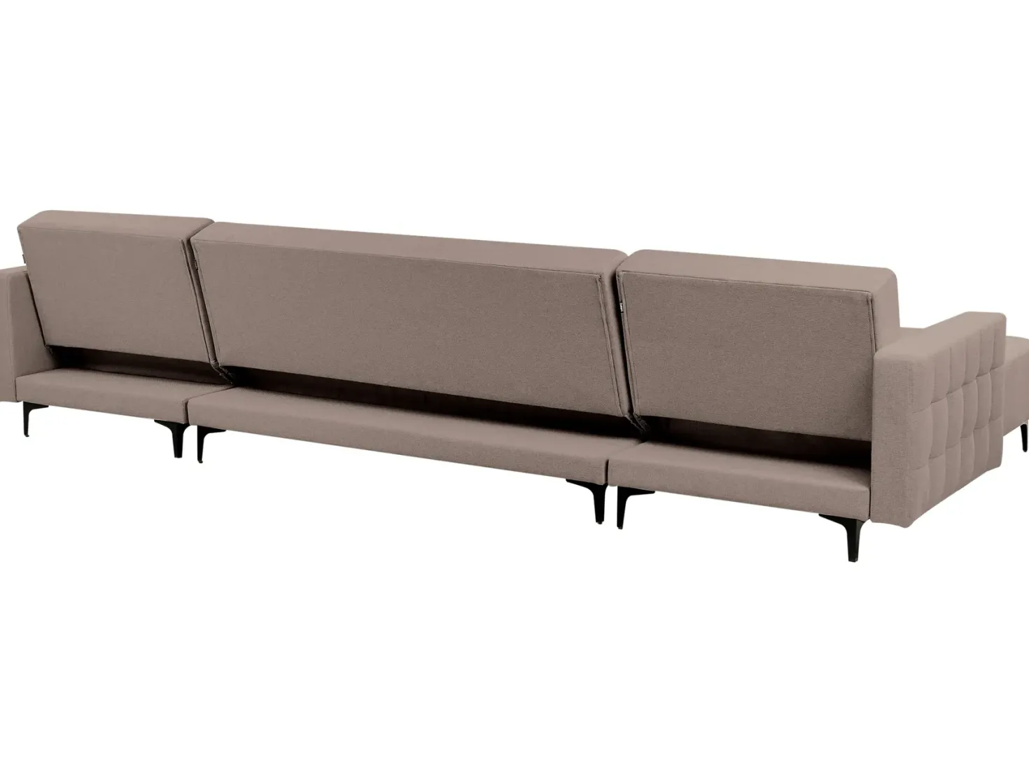 U-formet sovesofa 5 personers ABERDEEN Brungrå