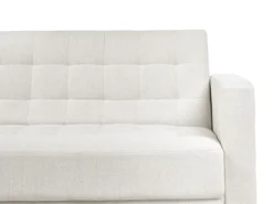 U-formet sovesofa 5 personers ABERDEEN Cremehvid