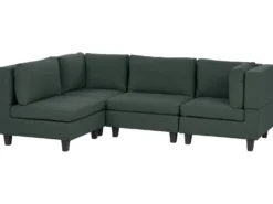 UNSTAD 4 personers Hjørnesofa modul Højrevendt Mørkegrøn