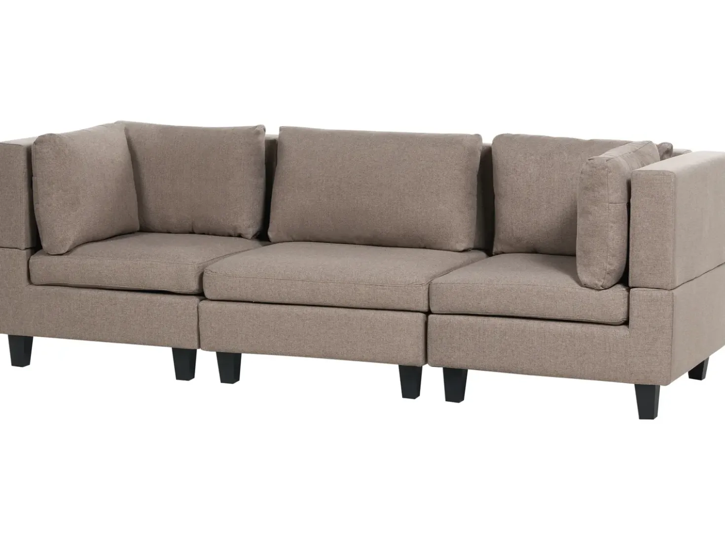 UNSTAD 3 personers Modulsofa Brun