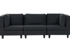 UNSTAD 3 personers Modulsofa Sort
