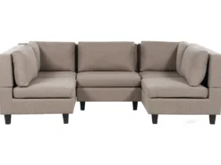 UNSTAD 5 personers U-formet modulsofa Brun