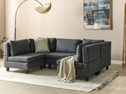 UNSTAD 5 personers U-formet modulsofa Mørkegrå