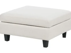 UNSTAD 5 personers U-formet modulsofa Lys Beige med fodskammel