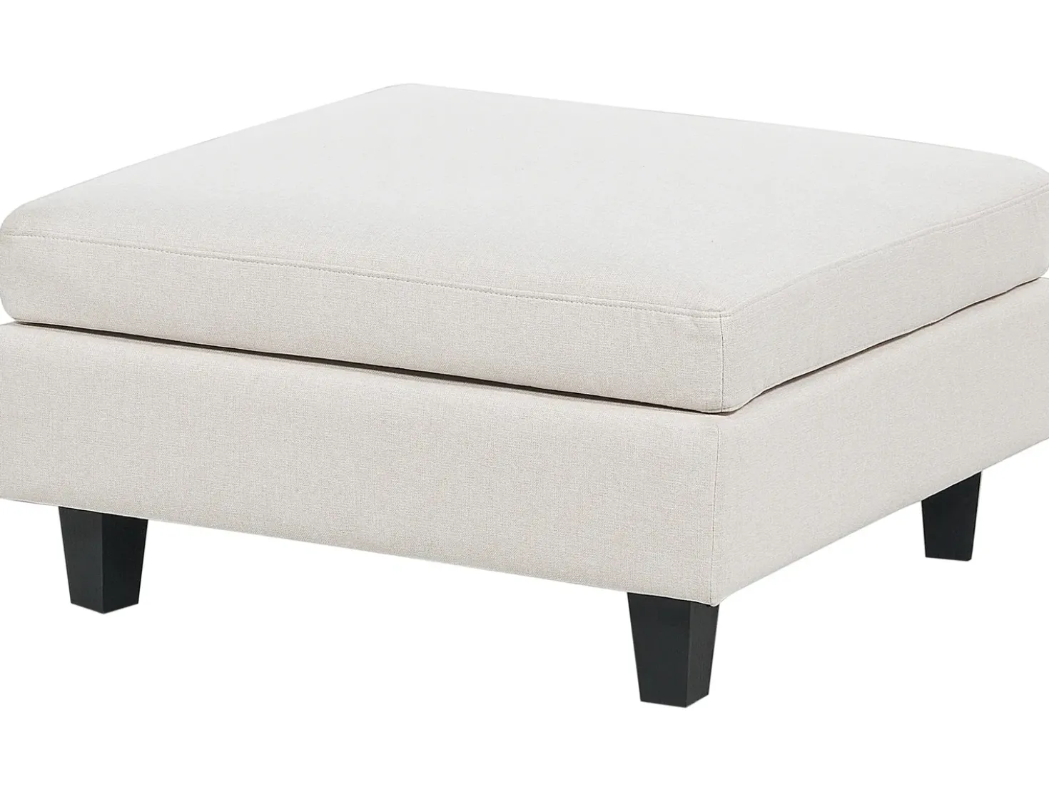UNSTAD 5 personers U-formet modulsofa Lys Beige med fodskammel