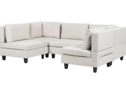UNSTAD 5 personers U-formet modulsofa Lys Beige