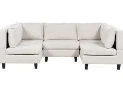 UNSTAD 5 personers U-formet modulsofa Lys Beige