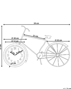 Ur LILLO 59 cm Metal Sort