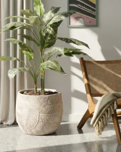 Urtepotte BAIYUN 47 cm Lys Beige