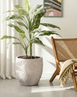 Urtepotte BAIYUN 42 cm Lys Beige