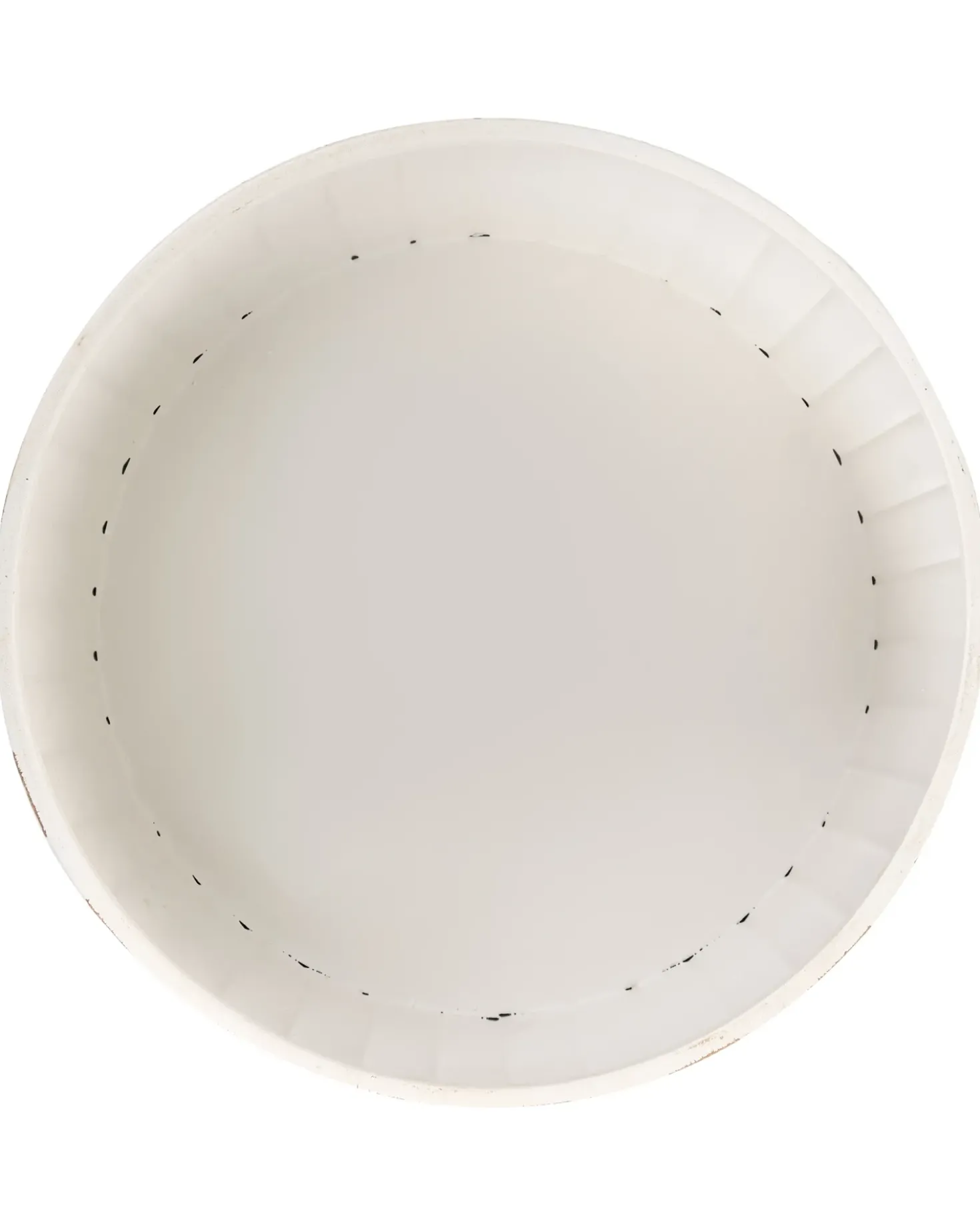 Urtepotte BANE Metal 30 cm Hvid/beige