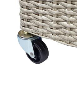 Urtepotte BELLIS 82 cm Lysebrun PE-rattan