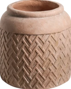 Urtepotte GERAKAS 35 cm Beige