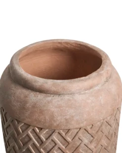 Urtepotte GERAKAS 35 cm Beige