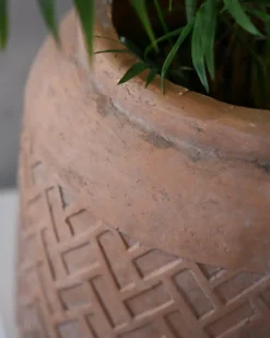 Urtepotte GERAKAS 35 cm Beige