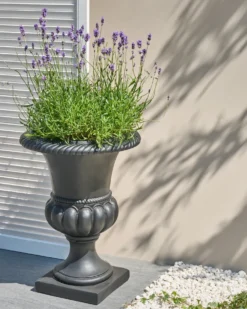 Urtepotte KAIR 42 cm Grafit Keramik