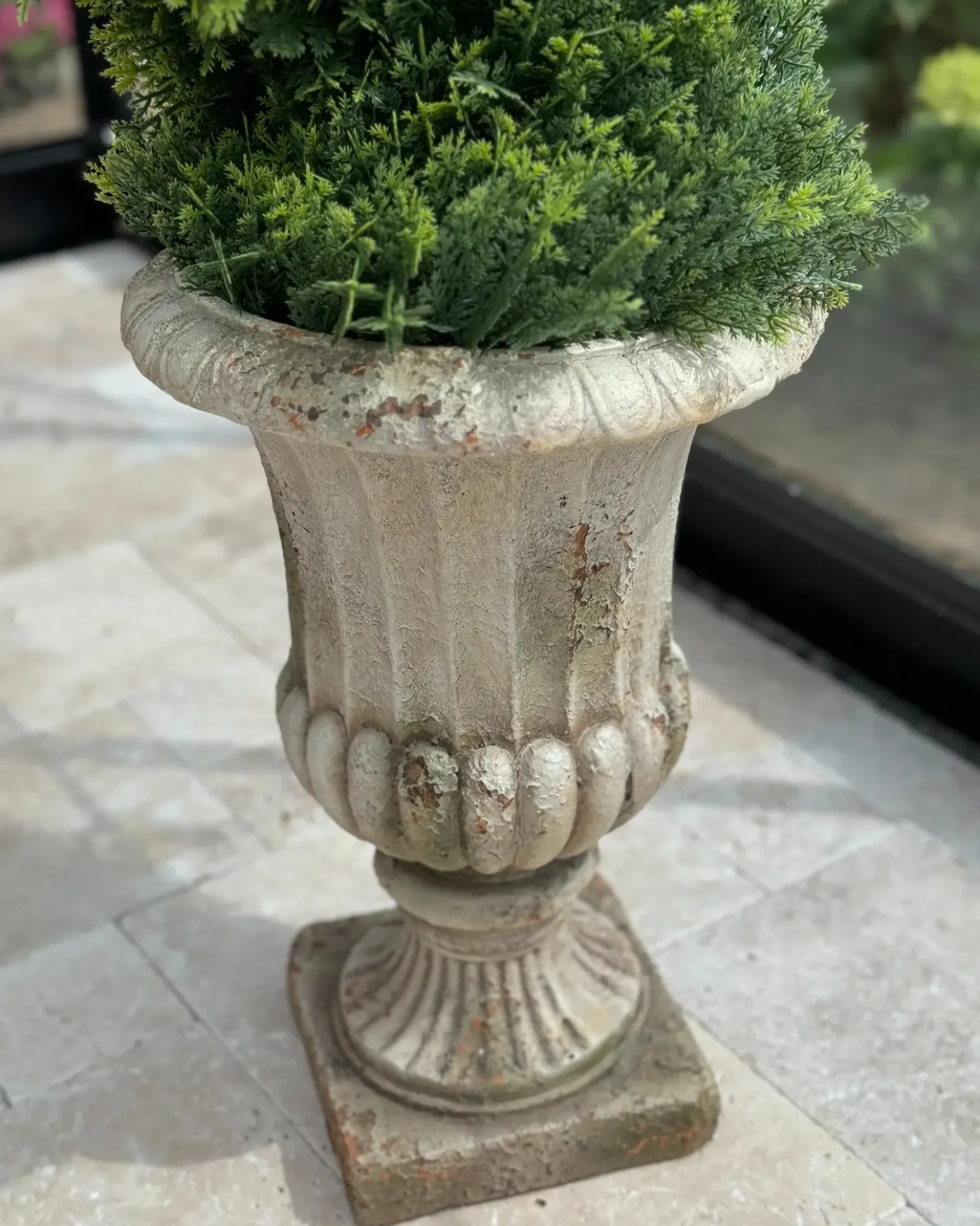 Urtepotte LARISA 28 cm Beige