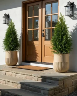 Urtepotte PYLAROS 36 cm Beige