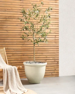 Urtepotte TESALIA 49 cm Lys Beige