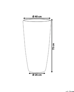 Urtepotte TSERIA 40 cm Hvid