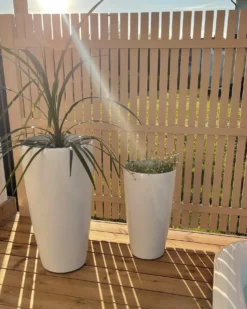 Urtepotte TSERIA 40 cm Hvid