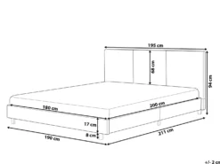 Vandseng Boucle ALBI 180 x 200 cm Beige