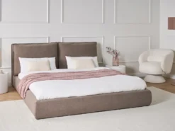 Vandseng Boucle BAJONNA 180 x 200 cm Brun