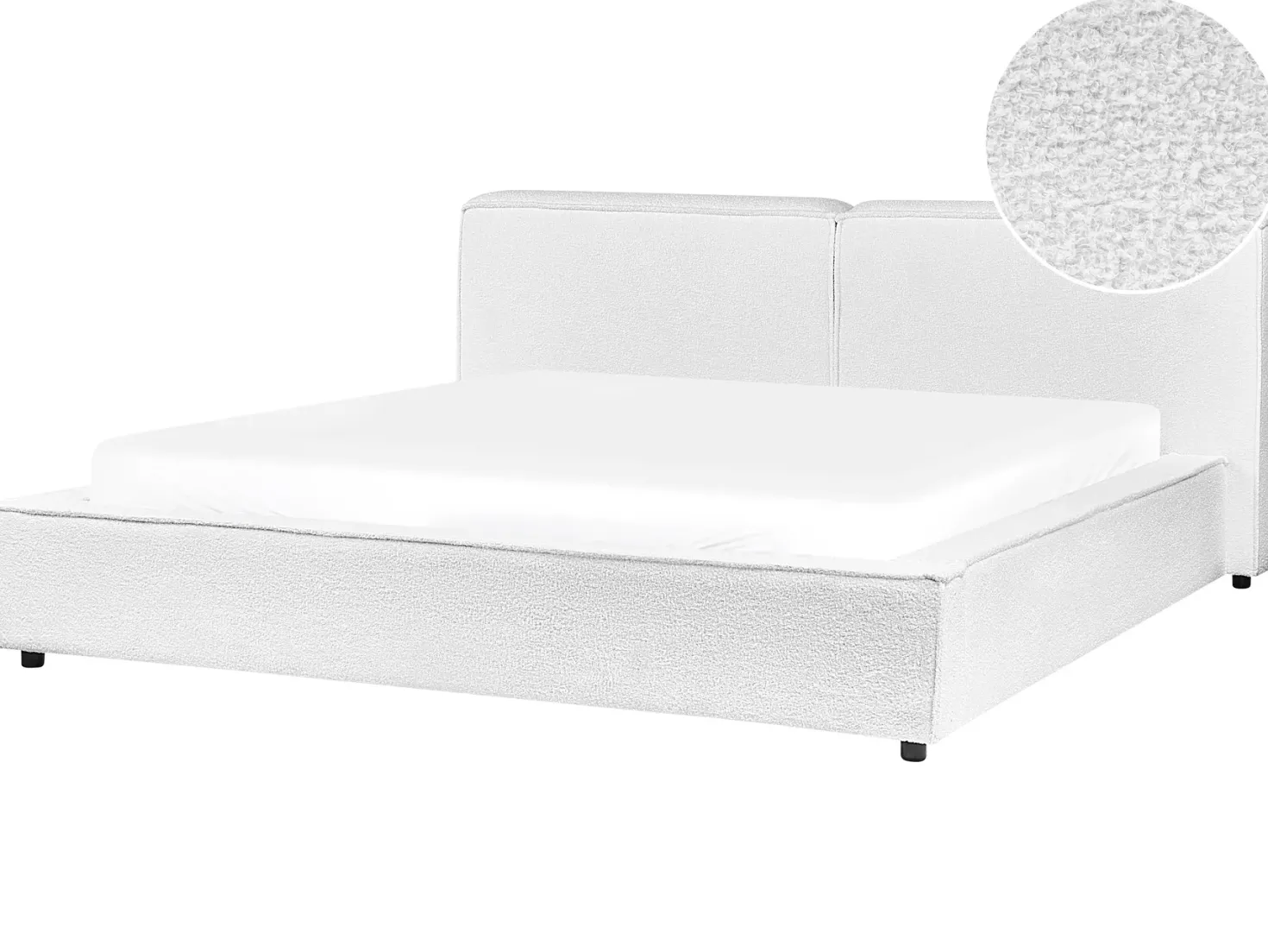 Vandseng Boucle LINARDS 180 x 200 cm Hvid
