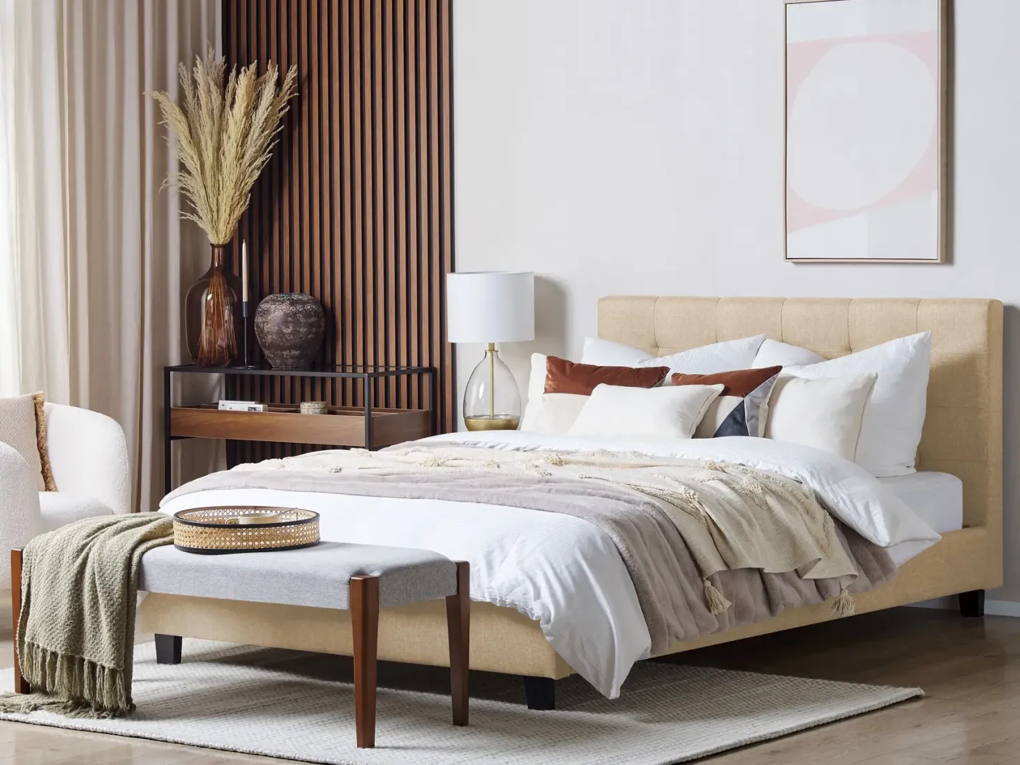 Vandseng LA ROCHELLE 180 x 200 cm Beige