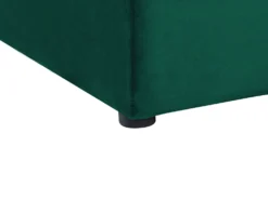 Vandseng med opbevaringsbænk Velour NOYERS 140 x 200 cm Grøn
