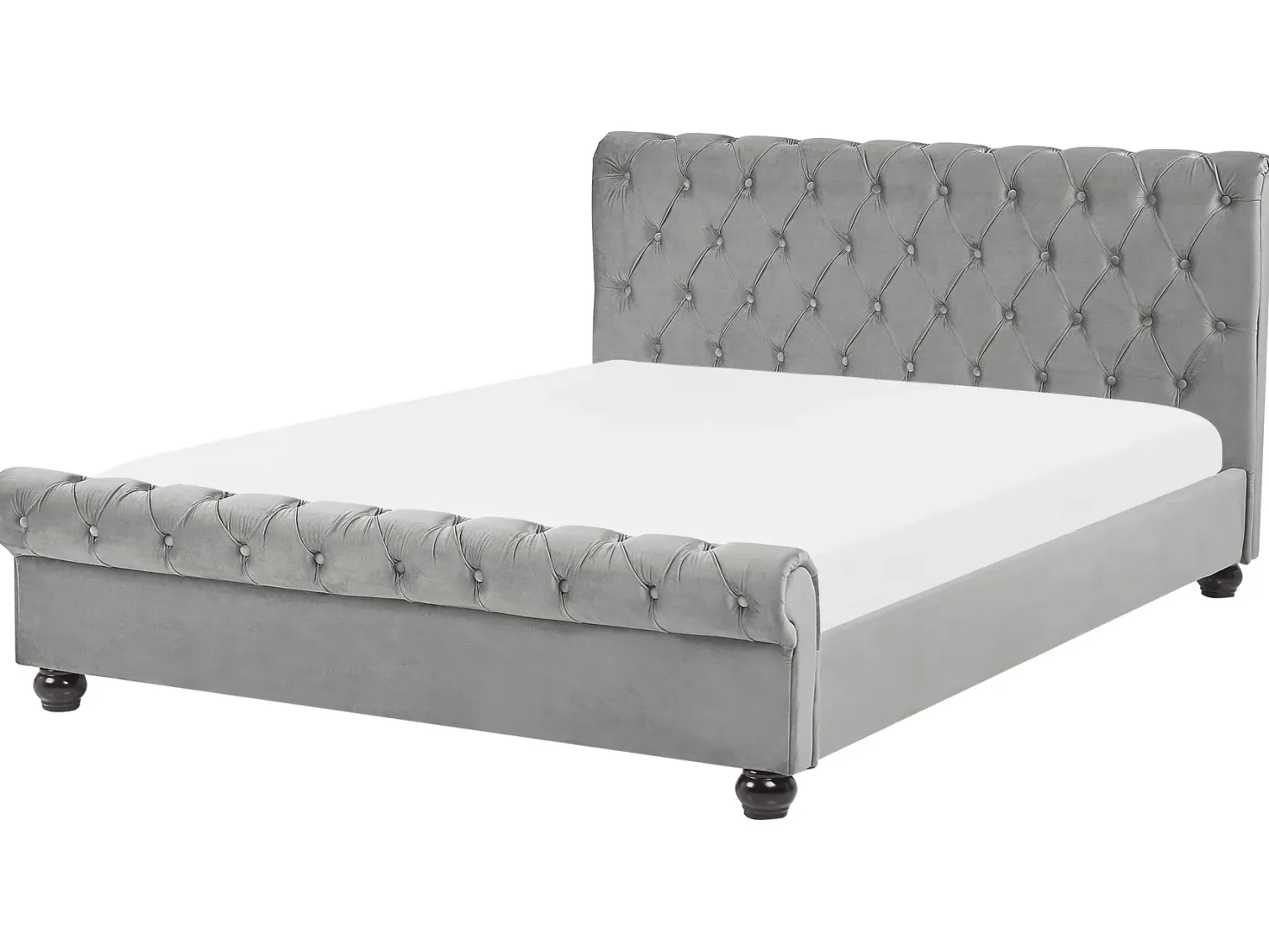 Vandseng Velour AVALLON 180 x 200 cm Grå