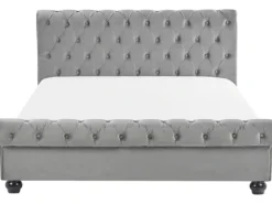 Vandseng Velour AVALLON 180 x 200 cm Grå