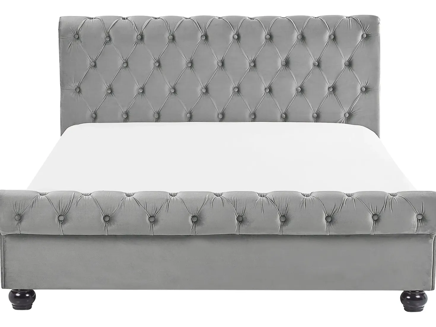Vandseng Velour AVALLON 180 x 200 cm Grå