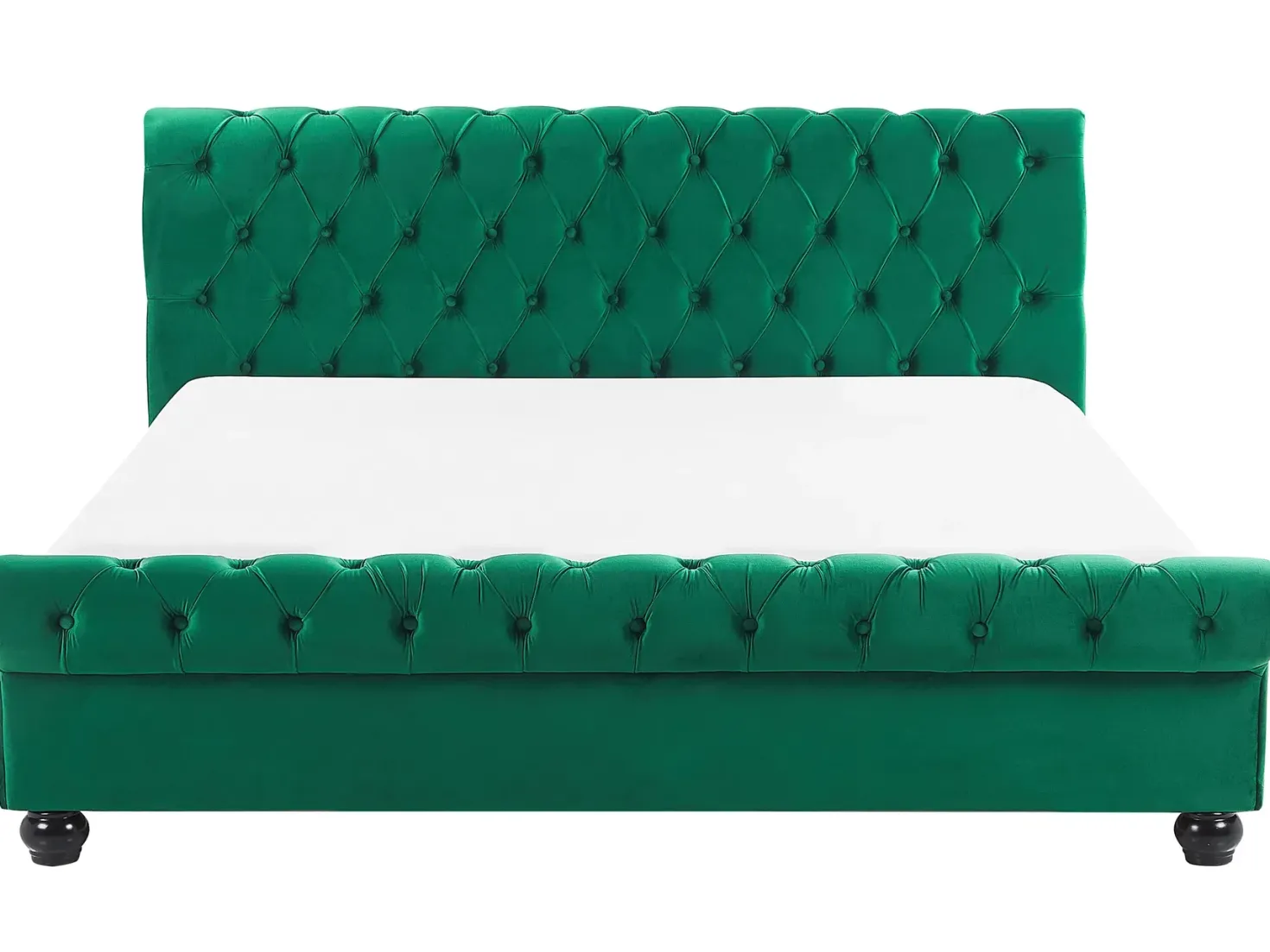 Vandseng Velour AVALLON 180 x 200 cm Smaragdgrøn