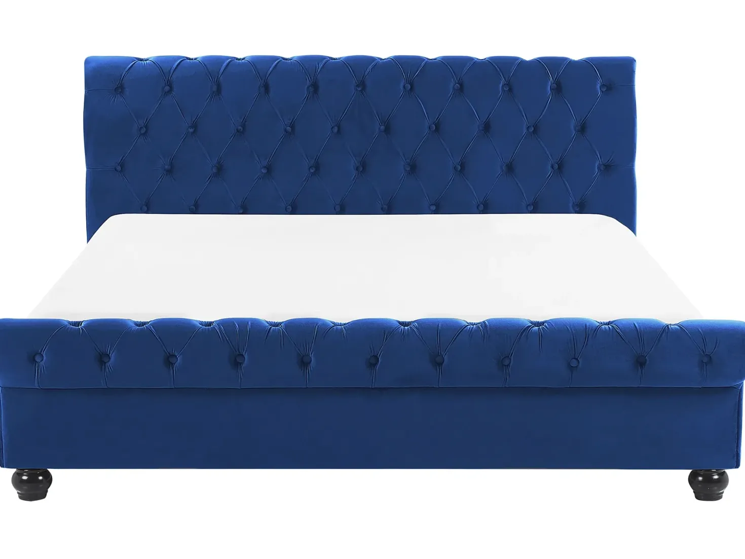 Vandseng Velour AVALLON 180 x 200 cm Navy Blå