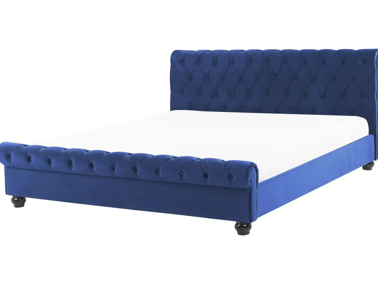 Vandseng Velour AVALLON 180 x 200 cm Navy Blå