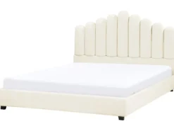 Vandseng Velour VINCENNES 180 x 200 cm Cremehvid