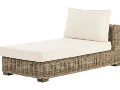 VARALLO 4 personers Loungesæt med bord Højrevendt Grå Rattan