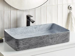 Vask til bordplade ARTAJ Grå betoneffekt 61 x 35 cm Keramik