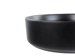 Vask til bordplade CALIG Sort ⌀ 36 cm Keramik